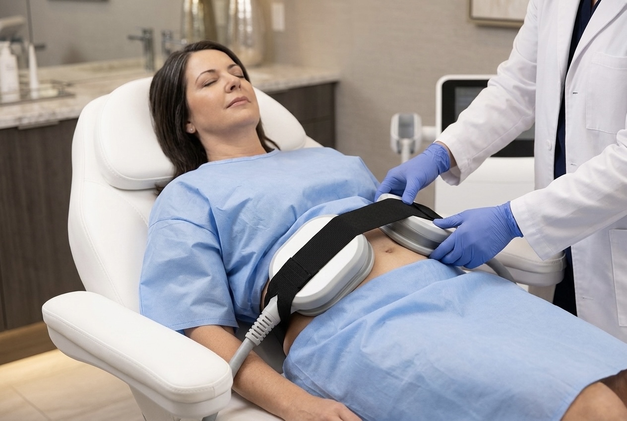 HiSculpt Body Sculpting treatment at Calgary MediSpa